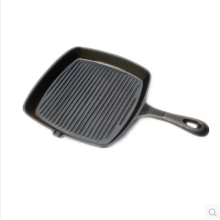 Cooking Non-stick Cast Iron Grill Pan Camping BBQ Steak Frying Pan